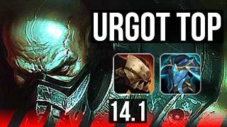 URGOT vs AATROX (TOP) | Rank 1 Urgot, 11/2/11, 800+ games, Legendary, Rank 25 | NA Challenger | 14.1