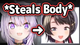 Okayu Steals Subaru's Body While She's AFK...【Hololive】