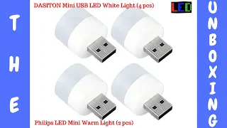 DASITON Plug in LED Night Light Mini USB LED Light | Philips Warm Light | Mini USB LED Night Light