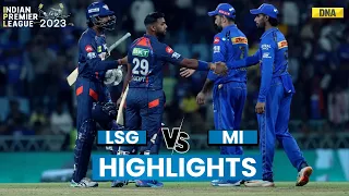 LSG vs MI Highlights: Lucknow Super Giants Won By 4 Wickets Against Mumbai Indians I IPL 2024