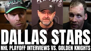 Joe Pavelski, Radek Faksa & Peter DeBoer Discuss Golden Knights vs. Dallas Stars, Stars Season