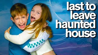 Boy vs Girl LAST TO LEAVE HAUNTED HOUSE