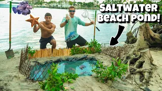 DIY EXOTIC BEACH FISH POND!! *Insane*