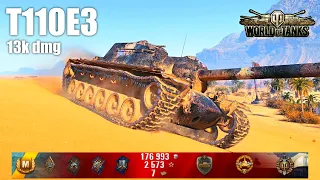 T110E3, 13K Damage, 6 Kills, Sand River - World of Tanks