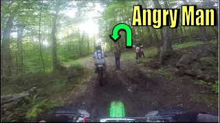 Angry Man Attacks Dirt Bikers