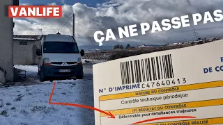 On passe notre FOURGON AMÉNAGÉ  non VASP au CONTRÔLE TECHNIQUE !