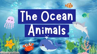 Learn Ocean Animals Vocabulary With Read-along Sentences For Kindergarten Kids