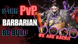 Diablo Immortal - Barbarian S-TIER PVP Build! We Are BACK, rejoice NOW!