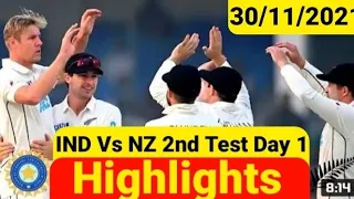 India Vs New Zealand 1st Test Match Day 5 Highlights 2021 Ind Vs NZ 1st Day 5 Highlights 2021