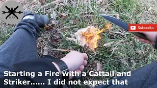 Ozark Trail Knife Fire Starter with Cattail