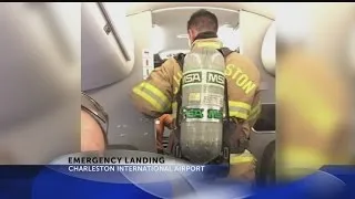Emergency landing at Charleston International airport