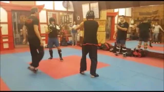 Friendly fight Kickboxing vs Choy Lee Fut kung fu