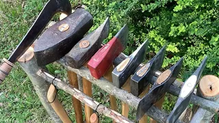 Bushcraft Axe Rack and Day at the Cabin