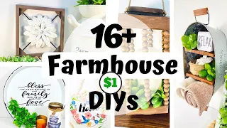 16+ Farmhouse Dollar Tree DIYs to Inspire you in 2021! High End Farmhouse Decor Ideas DIY Room Decor