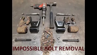 How to replace shackle in Sierra / Silverado 1500 1999-2007 | Hard bolt extraction