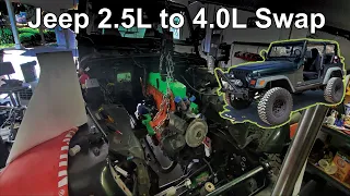 Jeep Wrangler TJ 2.5L 4cyl to 4.0L 6cyl Swap
