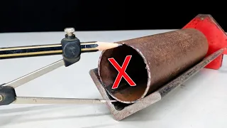 every welder should know this secret round pipe notching trick