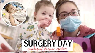 9hr Surgery-Boston Childrens Hospital. Esophagus Stricture Resection. DOWNSYNDROME/ESOPHAGEALATRESIA