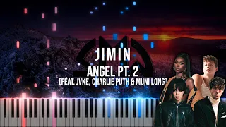 Jimin - Angel, Pt. 2 (feat. JVKE, Charlie Puth & Muni Long) | Piano Cover + Sheet Music