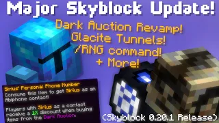 Major Skyblock Update! Dark Auction Revamp! /RNG Command! Glacite Tunnels! (Hypixel Skyblock News!)