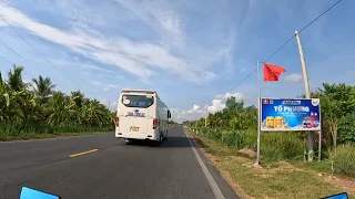 Driving on Highway 60 From Mo Cay North to Mo Cay South, May 5, 2024 #318