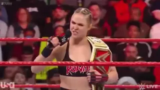 Ronda Rousey & Natalya Vs The Riott Squad Raw Women's Champion FULL HIGHTLIGHTS