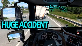 IDIOTS on the road #13 - how not to drive a truck || FUNNY MOMENTS (TruckersMP)