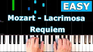 Mozart - Lacrimosa (Requiem) - EASY Piano Tutorial [Sheet Music]