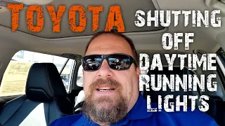 How to shut off your daytime running lights.