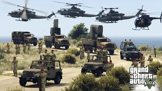 Russian Helicopters Attack on Ukraine MilitaryConvoy | Russia vs Ukraine War - GTA 5