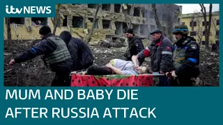 Pregnant woman and baby die after Russia bombed Mariupol maternity ward | ITV News