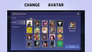 How to Change Avatar in arena of valor