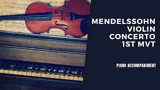 Mendelssohn violin concerto op 64 in E minor / I Allegro molto appassionato / Piano accompaniment