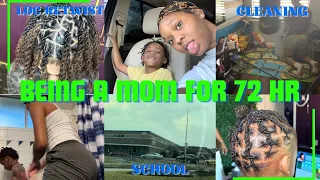 BEING A SINGLE PARENT FOR 72 HRS #locretwist #school #grwm #cleaning