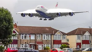 MORE BIG PLANES Flying VERY LOW Over Houses | London Heathrow Plane Spotting