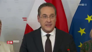 Heinz-Christian Strache Rücktritt PK