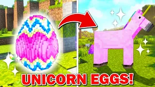 We Found A SUPER RARE UNICORN EGG On Friends Island In Minecraft!