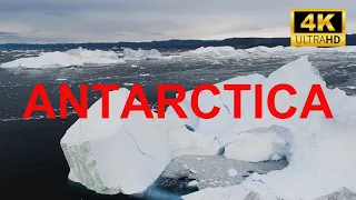 Antarctica in 4K: A Relaxing Drone Journey Across the Frozen Continent I relaxing music