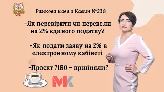 Як перевірити чи перевели на 2% єдиного податку? Як подати заяву на 2% в електронному кабінеті?