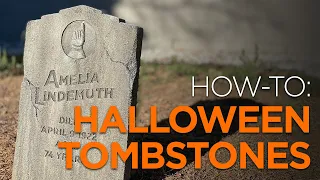 Make Your Own Realistic Halloween Tombstones