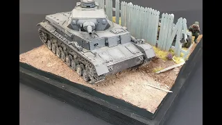 Tamiya Panzer IV and Pak 36 Diorama