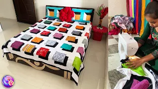 Amazing Bed sheet making - Prepare for winter a warm -quilt making #3dbedsheet