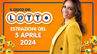 Estrazione in diretta del Gioco del Lotto e del Simbolotto di venerdì 5 Aprile 2024