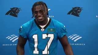 Carolina Panthers Xavier Legette Talks Day 1 Rookie Minicamp