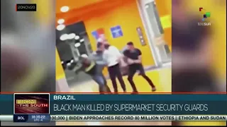 Black man killed by supermarket security guards in Brazil