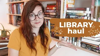 a 40+ library BOOK HAUL - I like to request all.the.books plus a library experiment I'm conducting