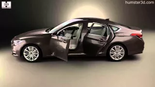 Hyundai Genesis (DH) with HQ interior 2014 by 3D model store Humster3D.com