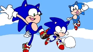 Modern & Classic Sonic Meet Dreamcast Sonic in Sonic Forces