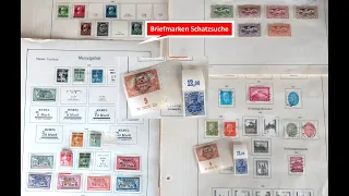 Briefmarken wertvoll? Schatzsuche in einem am Tauschtag bei Rödental gekauften Briefmarkenalbum