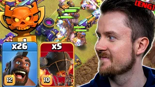 HOGS with ROCKET LOONS in Clan War League in Clash of Clans